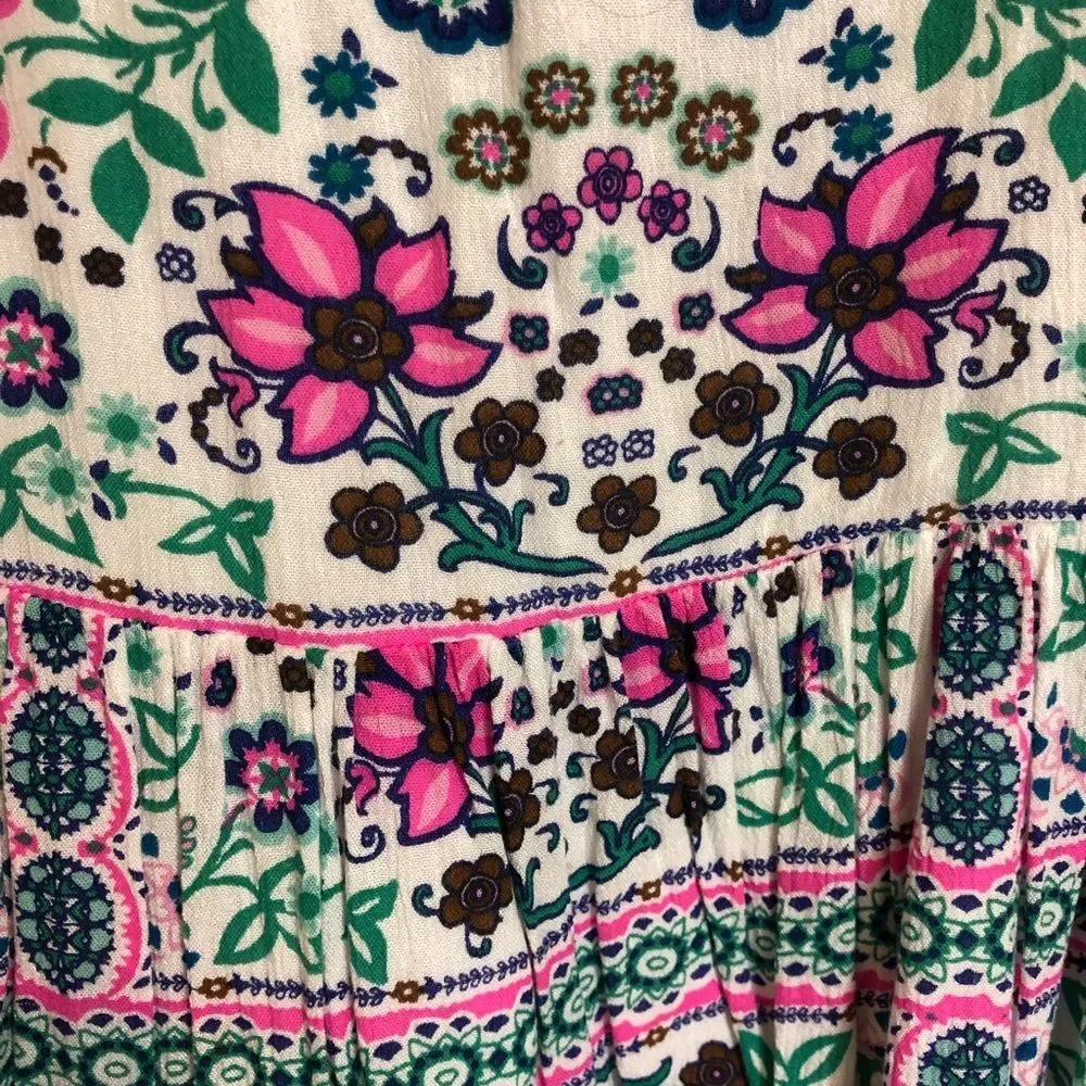 Justice for girls flower boho flowy summer dress, size 20